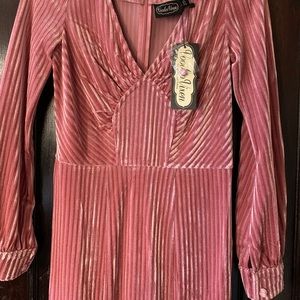 VooDoo Vixen 1930’s Pink Velvet Gown